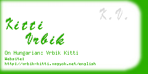 kitti vrbik business card